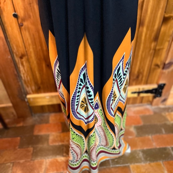 MSK strapless dress size Large colorful. Boho - Picture 3 of 5